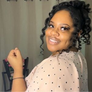 Polka Dot Blush Pink Women's Top